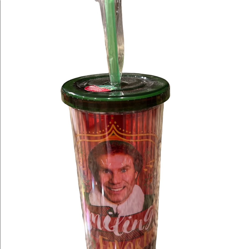 Buddy the Elf Christmas tumbler 20 oz with straw
